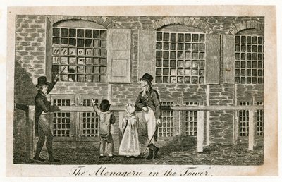 The menagerie in the Tower of London about 1820 by English School