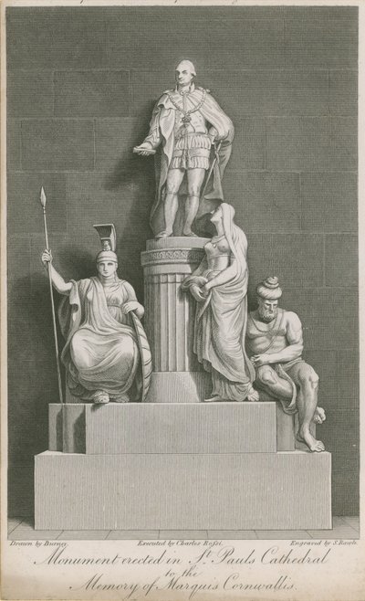 The monument erected in St Paul
