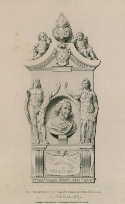 The Monument of Sir Robert Ayton by English School