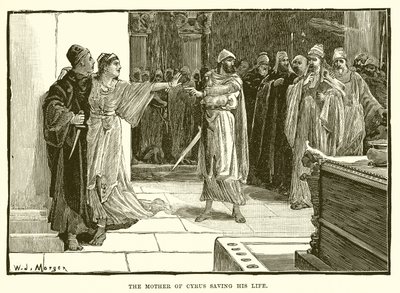 The Mother of Cyrus Saving His Life by English School