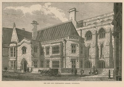 The New City Corporation Library, Guildhall, London by English School