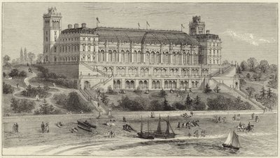 The New Aquarium and Winter Gardens at Tynemouth by English School