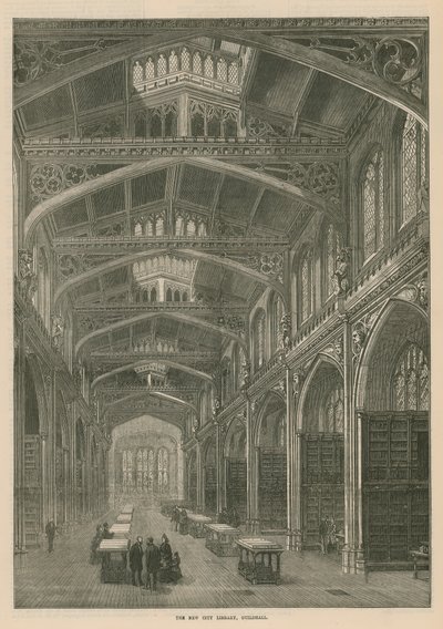 The new city library, Guildhall, London by English School