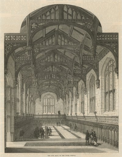 The New Hall of the Inner Temple by English School