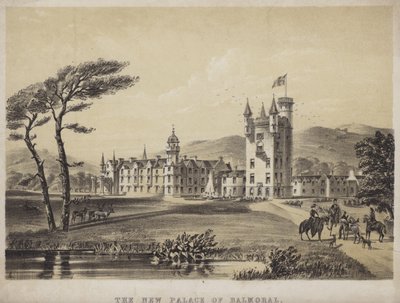 The new palace of Balmoral by English School