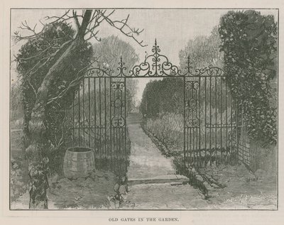 The new public park at Highgate: old gates in the garden by English School