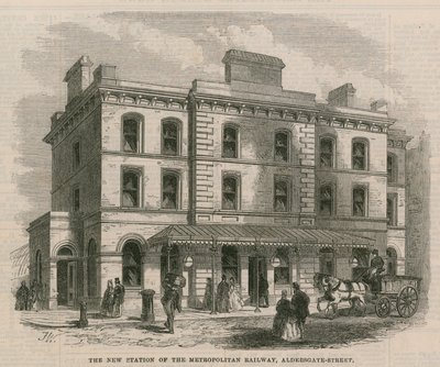 The New Station of the Metropolitan Railway by English School