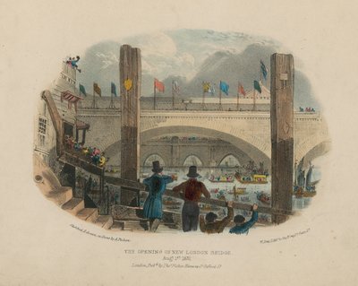 The Opening of New London Bridge by English School