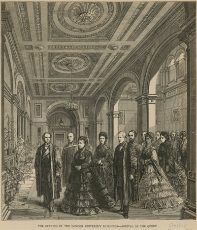 The Opening of the London University Buildings - Arrival of the Queen by English School