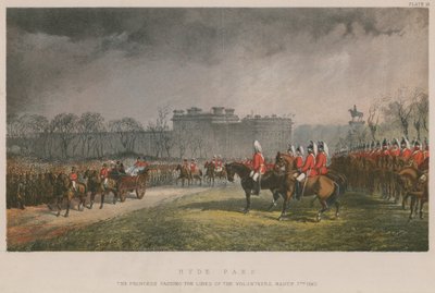 The Princess Passing the Lines of Volunteers, 7 March 1863 by English School