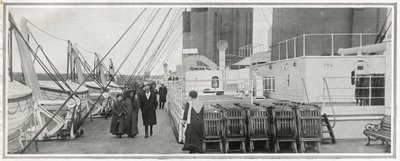 The promenade deck on Titanic, from 
