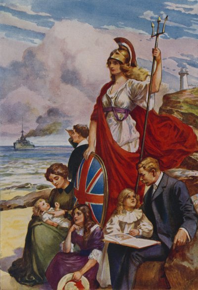 The Proud Bulwarks of Britannia by English School