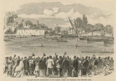 The Race for the Championship of the Thames by English School