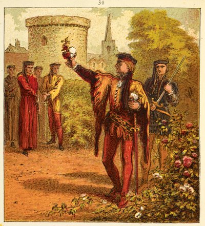 The Red and White Roses, Illustration from 