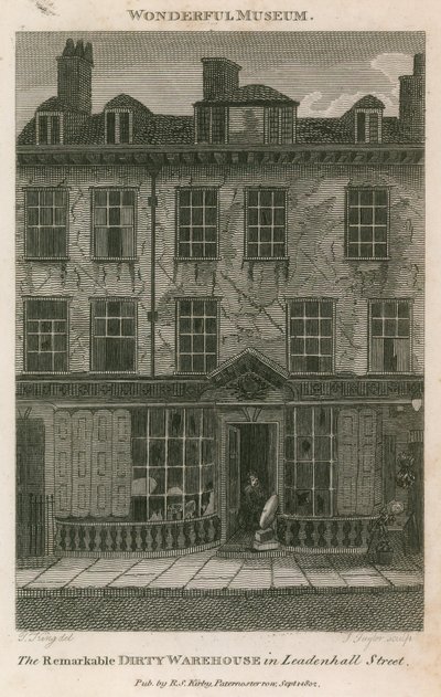 The remarkable dirty warehouse in Leadenhall Street, London by English School