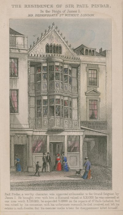The Residence of Sir Paul Pindar by English School