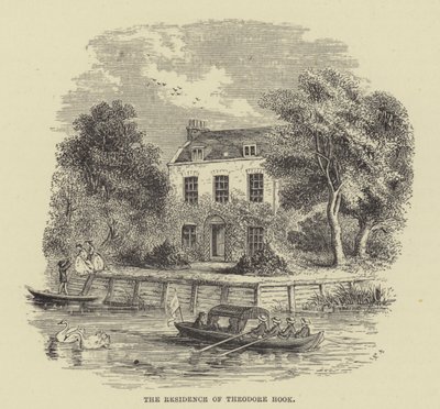 The Residence of Theodore Hook by English School
