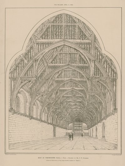 The Roof of Westminster Hall by English School