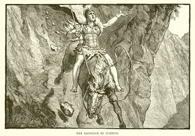The sacrifice of Curtius by English School