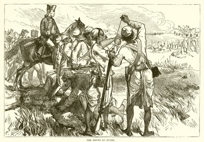 The sepoys at Buxar by English School