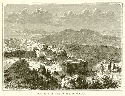 The Site of the Battle of Plataea by English School