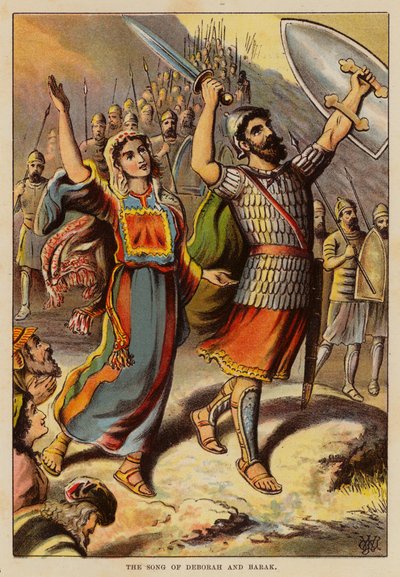 The Song of Deborah and Barak by English School