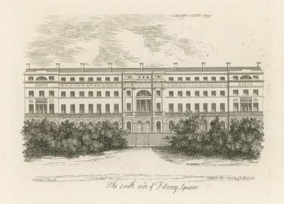 The South Side of Fitzroy Square by English School