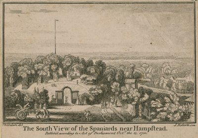 The South View of the Spaniards Near Hampstead by English School