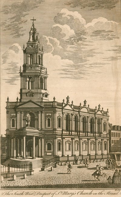 The south west prospect of St Mary