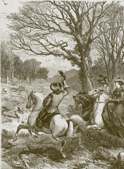 The Stag Hunt by English School