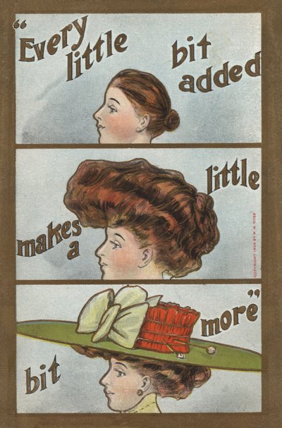The stages of hairdressing by English School
