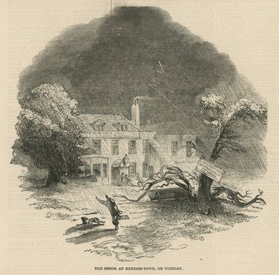 The storm at Kentish Town on Tuesday by English School