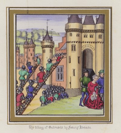 The Taking of Oudenarde by Francis Atremen by English School