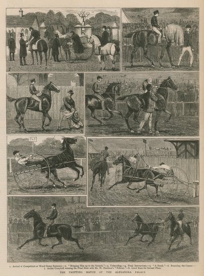 The Trotting Match at Alexandra Palace by English School