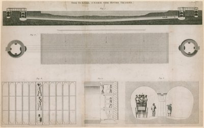 The Tunnel Under the River Thames by English School