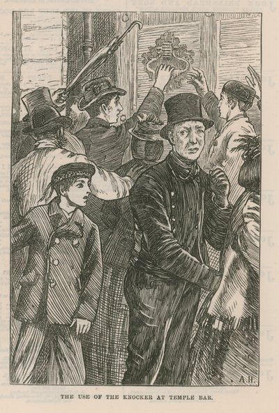 The Use of the Knocker at Temple Bar by English School