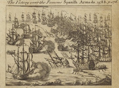The Victory Over the Spanish Armada, 1588 by English School