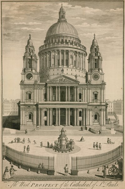 The west prospect of the Cathedral of St Paul