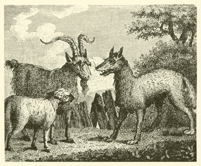 The Wolf, the Lamb, and the Goat by English School