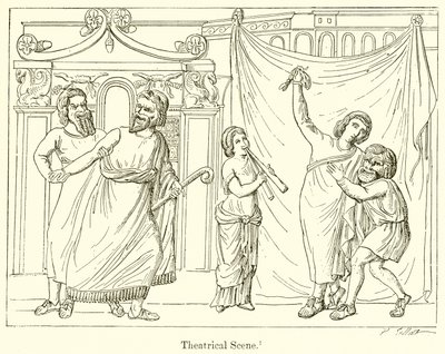 Theatrical Scene by English School