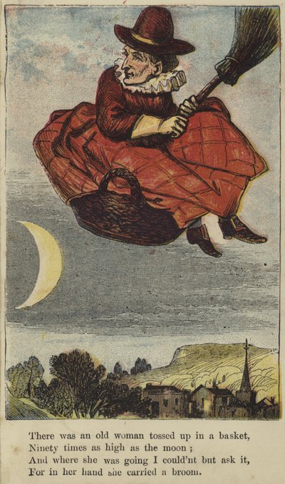 There Was an Old Woman Tossed Up in a Basket by English School