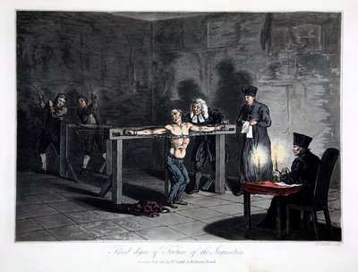 Third Degree of Torture of the Inquisition, engraved by L.C. Stadler, pub. by Cadell & Davies, London, c.1813 by English School