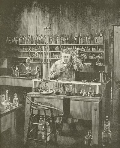 Thomas A. Edison - The Wizard of Menlo Park by English School
