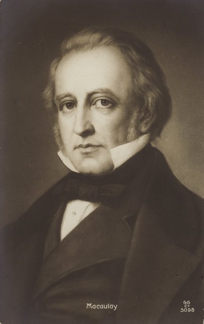 Thomas Babington Macaulay, English Politician and Historian by English School