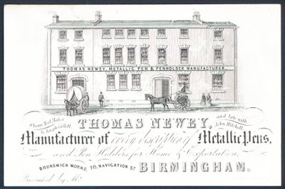 Thomas Newey, manufacturer of metallic pens by English School