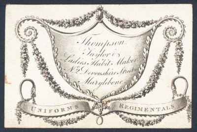 Thompson, tailor and ladies habit maker by English School
