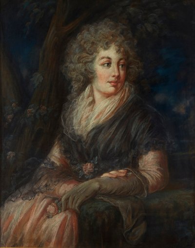 Three Quarter Length Portrait of a Lady in Eighteenth Century Dress by English School