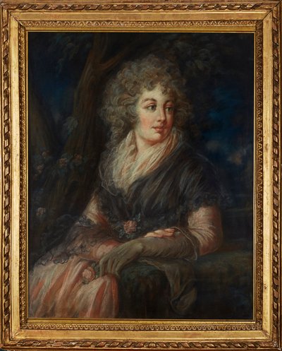 Three Quarter Length Portrait of a Lady in Eighteenth Century Dress by English School