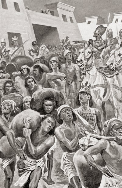 Thutmose III at the head of his army, from Hutchinson