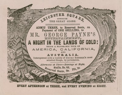 Ticket for admission to Mr. George Payne